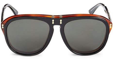 gucci flip up aviator sunglasses|Gucci unisex aviator sunglasses.